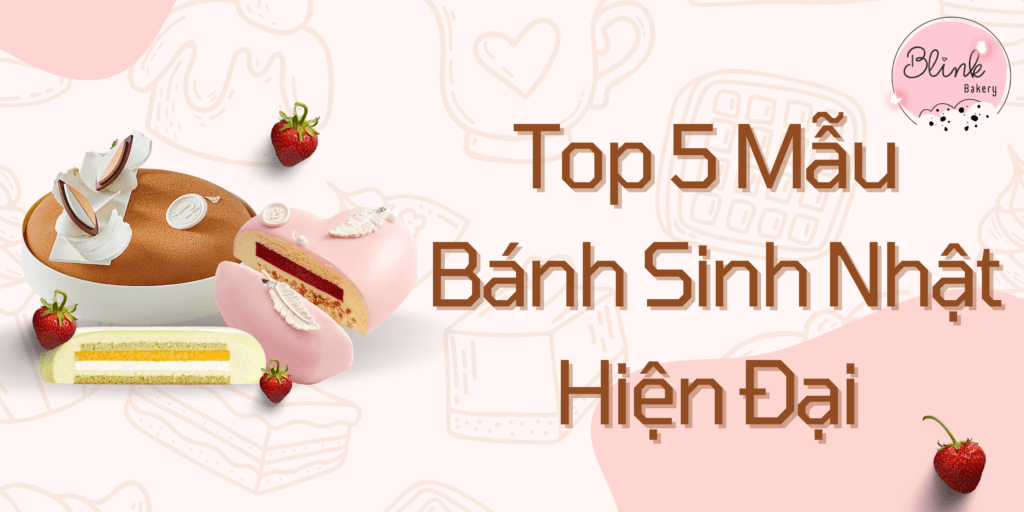 mẫu bánh sinh nhật hiện đại